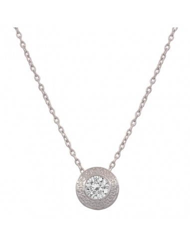 GARGANTILLA ORO BLANCO 18KL CHATON - 9MM