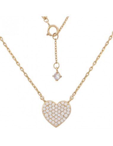 GARGANTILLA CORAZON ORO 18KL CIRCONITAS