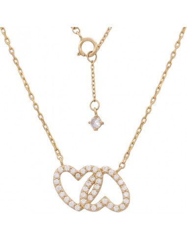GARGANTILLA CORAZONES ORO 18KL CIRCONITA