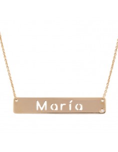 COLGANTE NOMBRE ORO 18KL +...