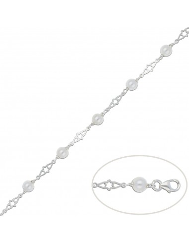PULSERA PLATA 925MM PERLAS