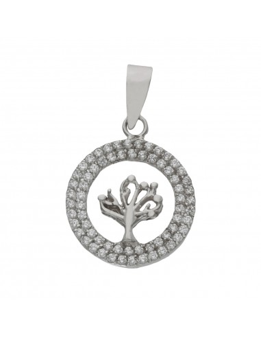 COLGANTE ORO BLANCO 18KL ARBOL DE LA...