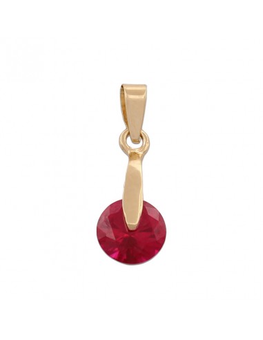 COLGANTE ORO 18KL COLOR ROJO