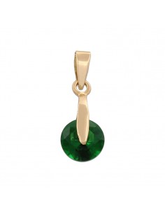 COLGANTE ORO 18KL PIEDRA VERDE