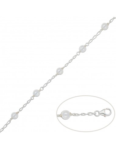 PULSERA PLATA 925MM PERLAS