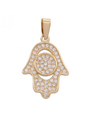 COLGANTE ORO MANO FATIMA CIRCONITAS