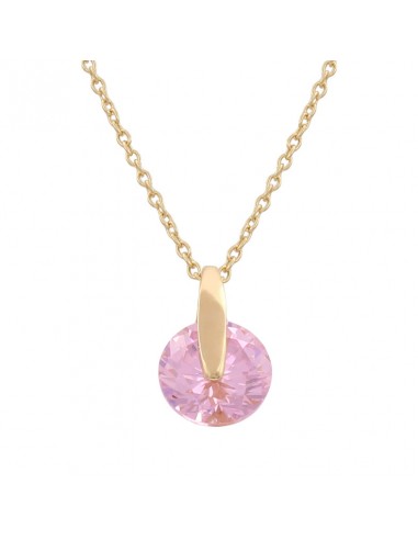 GARGANTILLA ORO 18KL PIEDRA ROSA