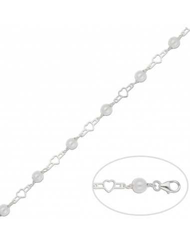 PULSERA PLATA 925MM PERLAS