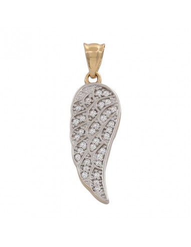 COLGANTE ALA ANGEL ORO 18KL CIRCONITAS