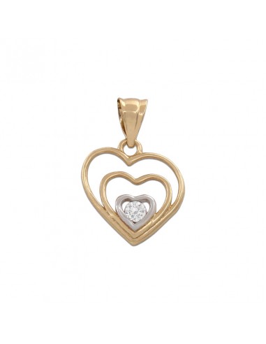 COLGANTE CORAZON ORO 18KL CIRCONITA