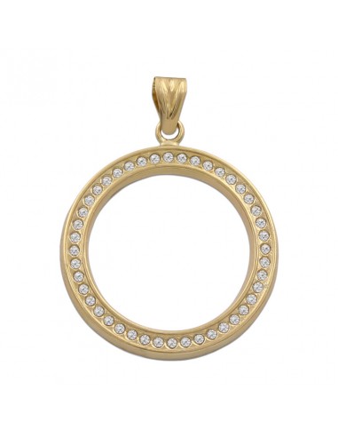 COLGANTE ORO 18KL CERCO CIRCONITAS -...