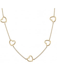 GARGANTILLA 5 CORAZONES ORO...