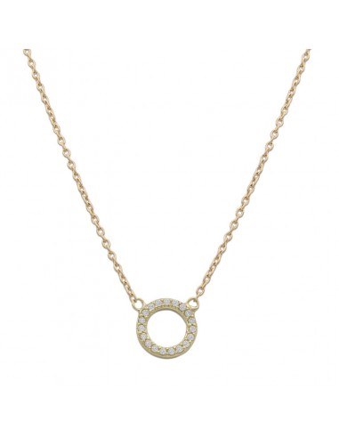 GARGANTILLA CIRCULO ORO 18KL CIRCONITAS