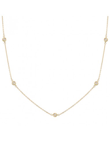 GARGANTILLA CHATONES ORO 18KL - 3.50MM