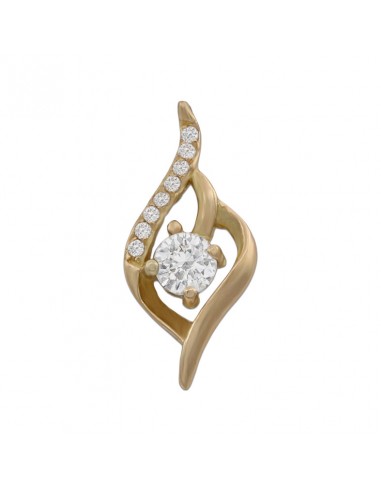 COLGANTE ORO 18KL CIRCONITAS - 10X22MM
