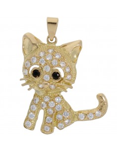 COLGANTE ORO 18KL GATO...