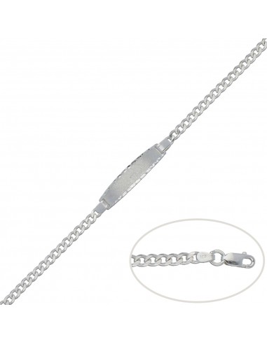 PULSERA BARBADA PLATA 925MM - 4MM