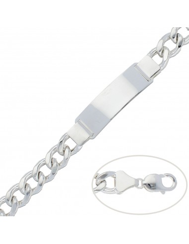 PULSERA BARBADA PLATA 925MM - 12MM