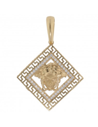 COLGANTE GRECA ORO 18KL - 31X31MM