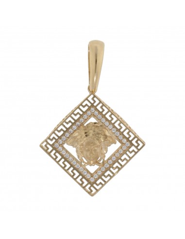 COLGANTE GRECA ORO 18KL - 26X26MM