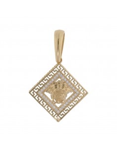COLGANTE GRECA ORO 18KL -...