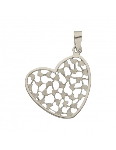 COLGANTE ORO BLANCO 18KL CORAZONES