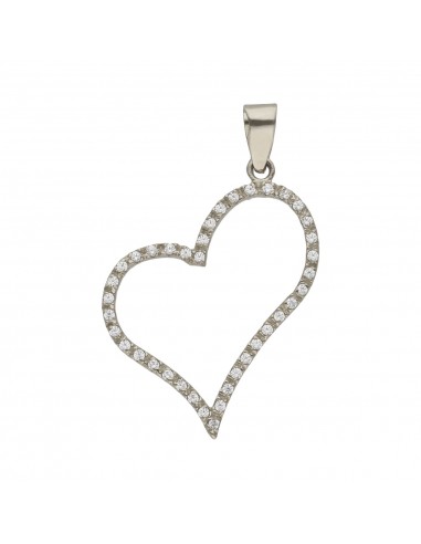 COLGANTE ORO BLANCO 18KL CORAZON...