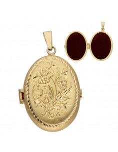 GUARDAPELO GRANDE OVAL ORO...