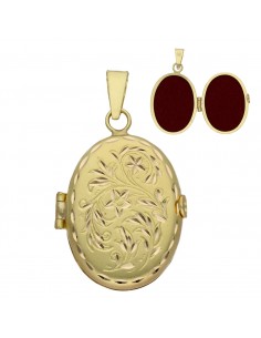 GUARDAPELO PEQUEÑO OVAL ORO...
