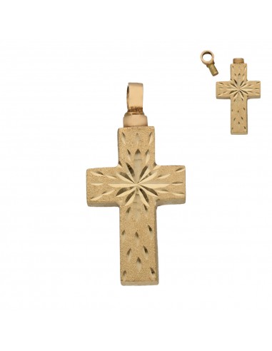 GUARDACENIZAS CRUZ ORO 18KL - 17X34MM