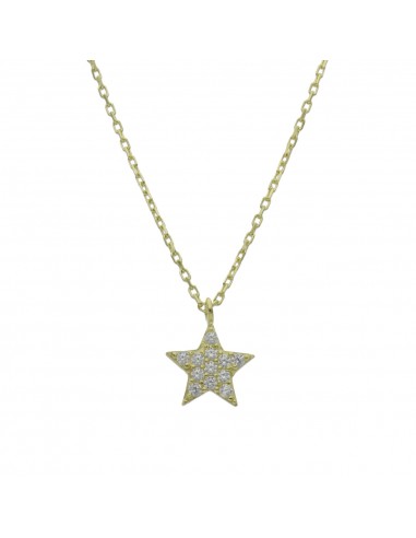 GARGANTILLA ESTRELLA ORO 18KL CIRCONITAS