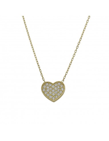 GARGANTILLA CORAZON ORO 18KL CIRCONITAS