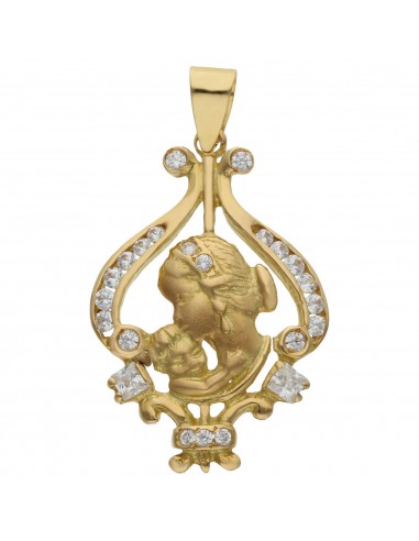 COLGANTE DE LA MADRE ORO 18KL CIRCONITAS
