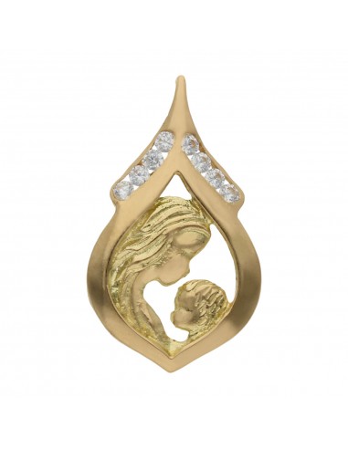 COLGANTE DE LA MADRE ORO 18KL CIRCONITAS