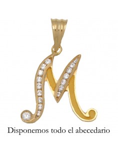 COLGANTE EN ORO DE 18KL LETRA