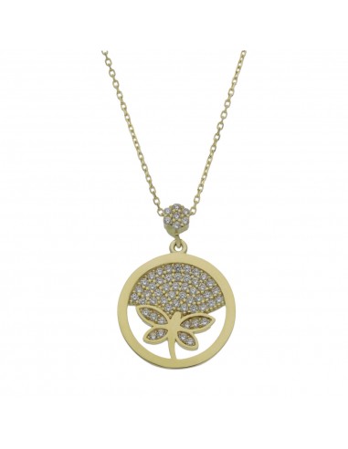 GARGANTILLA LIBELULA ORO 18KL CIRCONITAS