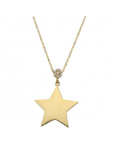 GARGANTILLA ORO 18KL ESTRELLA CIRCONITAS