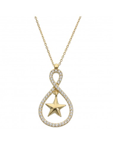 GARGANTILLA ORO 18KL ESTRELLA CIRCONITAS