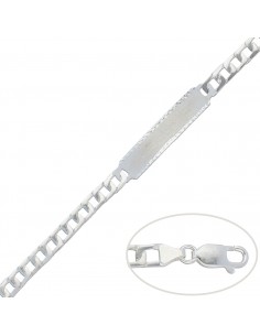 PULSERA CON PLACA PLATA...