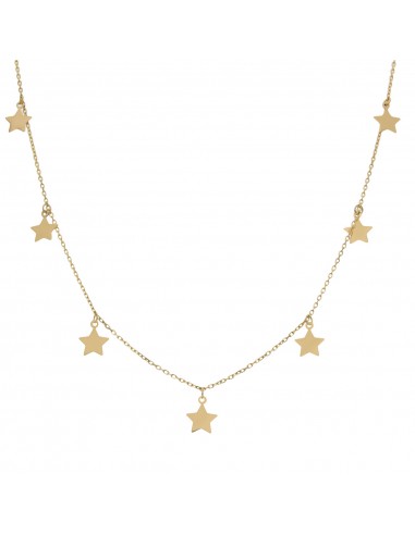 GARGANTILLA ORO 18KL CHARMS ESTRELLAS