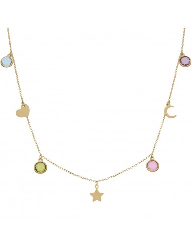 GARGANTILLA ORO 18KL CHARMS MIX +...