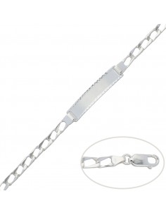 PULSERA CON PLACA PLATA...