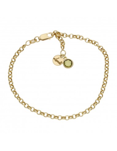 PULSERA MI HISTORIA 3MM ORO 18KL - VERDE