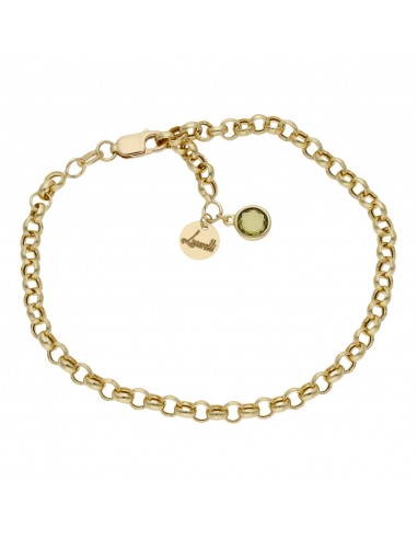 PULSERA MI HISTORIA 4MM ORO 18KL - VERDE
