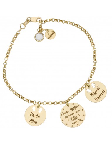 PULSERA MI HISTORIA TITA ORO 18KL