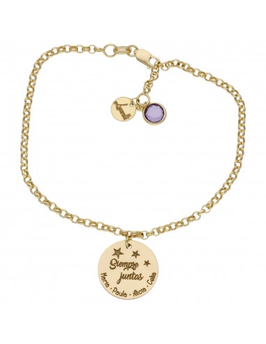 PULSERA MI HISTORIA AMIGAS ORO 18KL