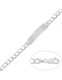 PULSERA CON PLACA PLATA...