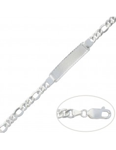 PULSERA CON PLACA PLATA...