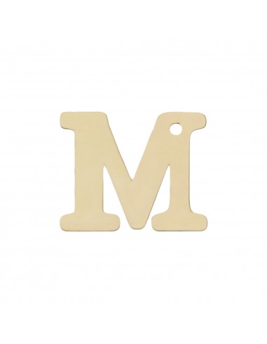 MI HISTORIA - ABALORIO LETRA ORO 18KL