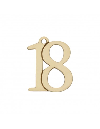 MI HISTORIA - ABALORIO NUMEROS ORO 18KL